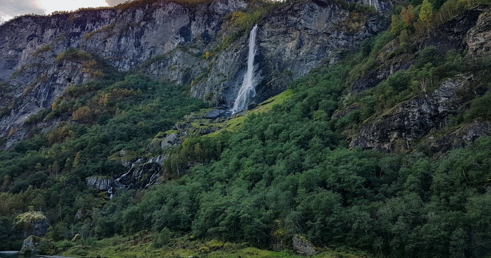 waterfalls time lapse photo at daytime