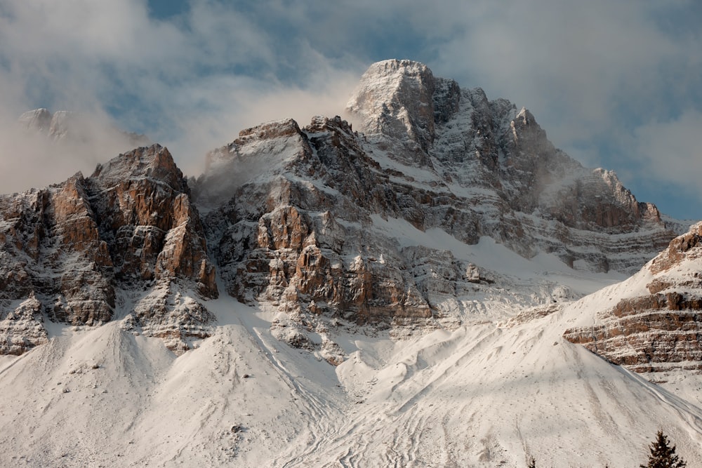 snow covered mountains during daytime