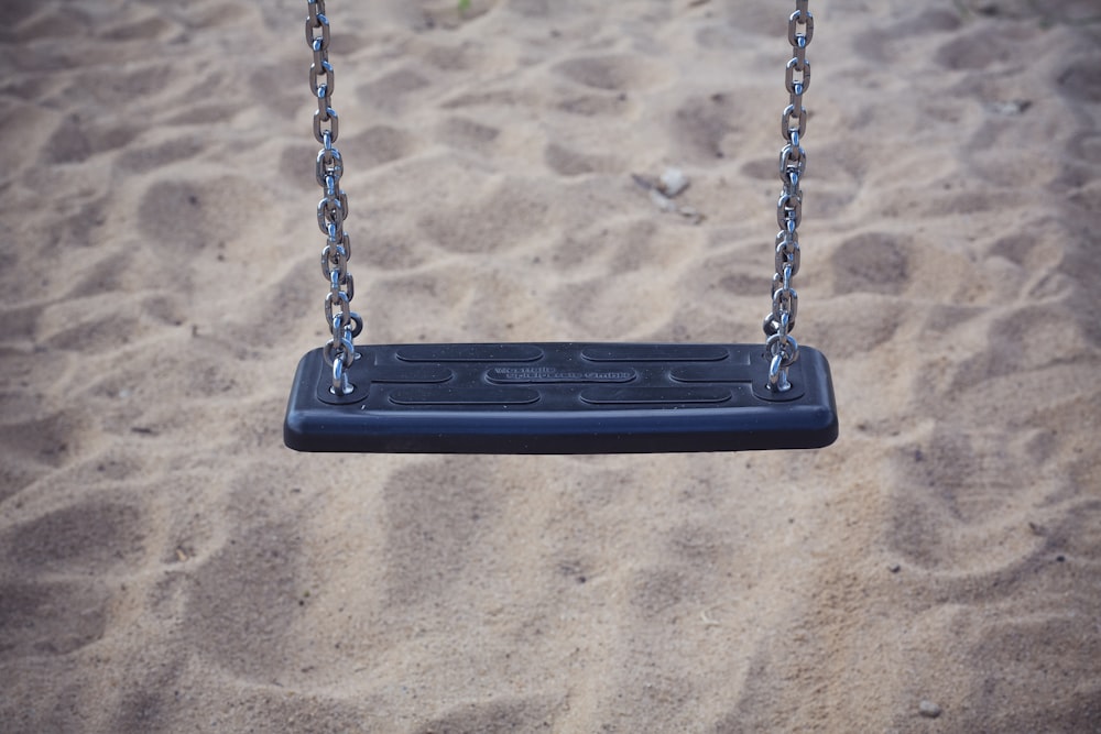 black and gray swing