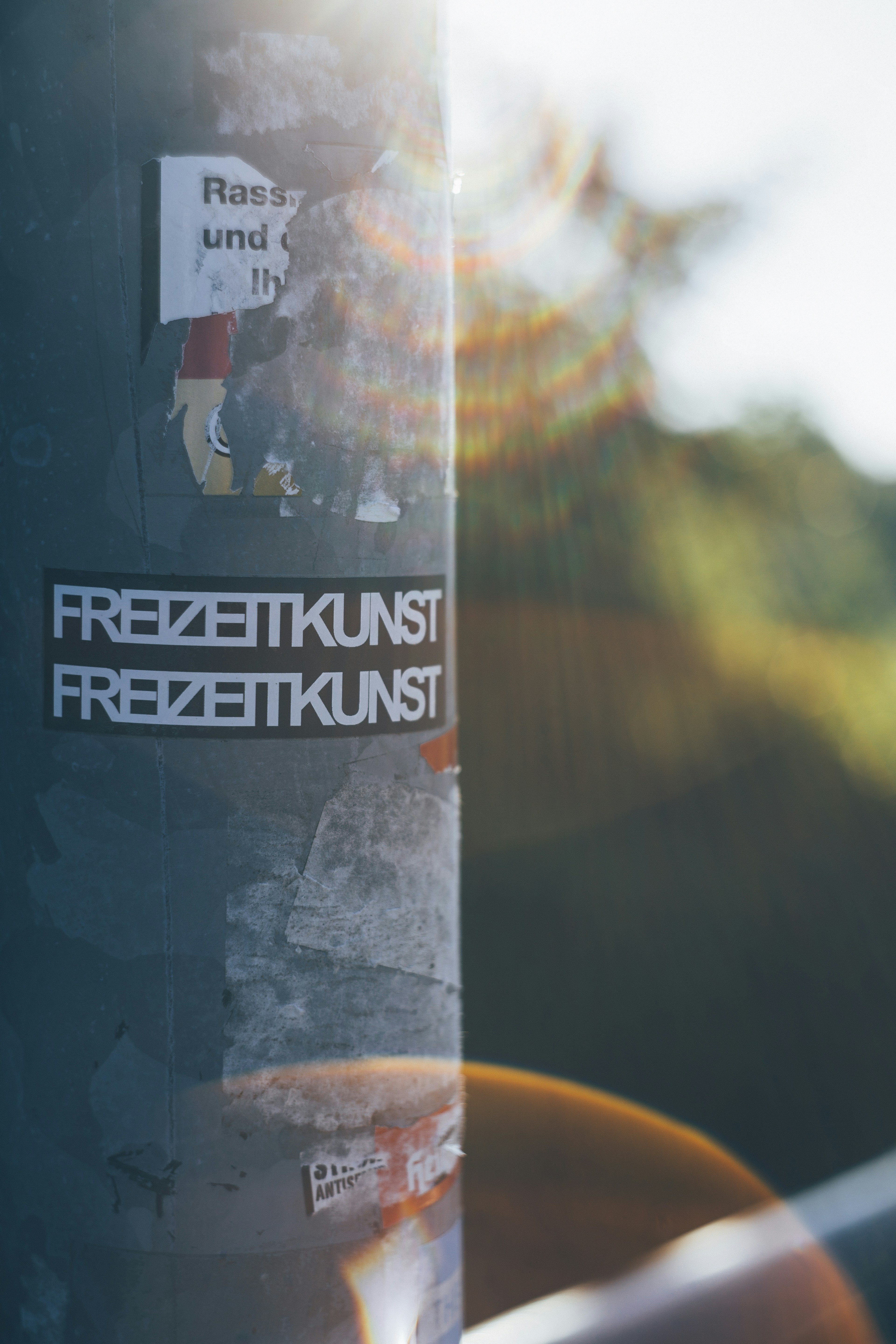 Frezetkunst logo on post