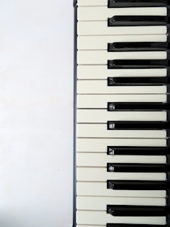 white and black piano keyboard