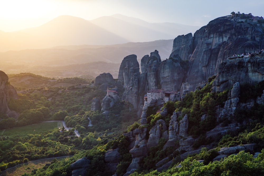 landscape photography of mountain