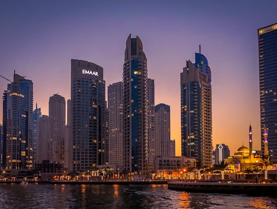 black high-rise building in Dubai Marina Walk - Emaar United Arab Emirates