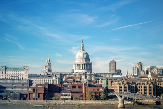 aerial view of castle in St. Paul's Cathedral United Kingdom