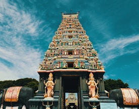 temple under blue sky