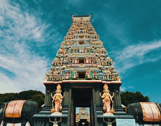 temple under blue sky