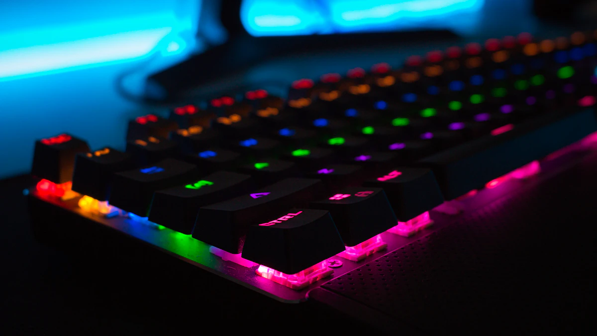 PC gamer battlestation with high-end hardware