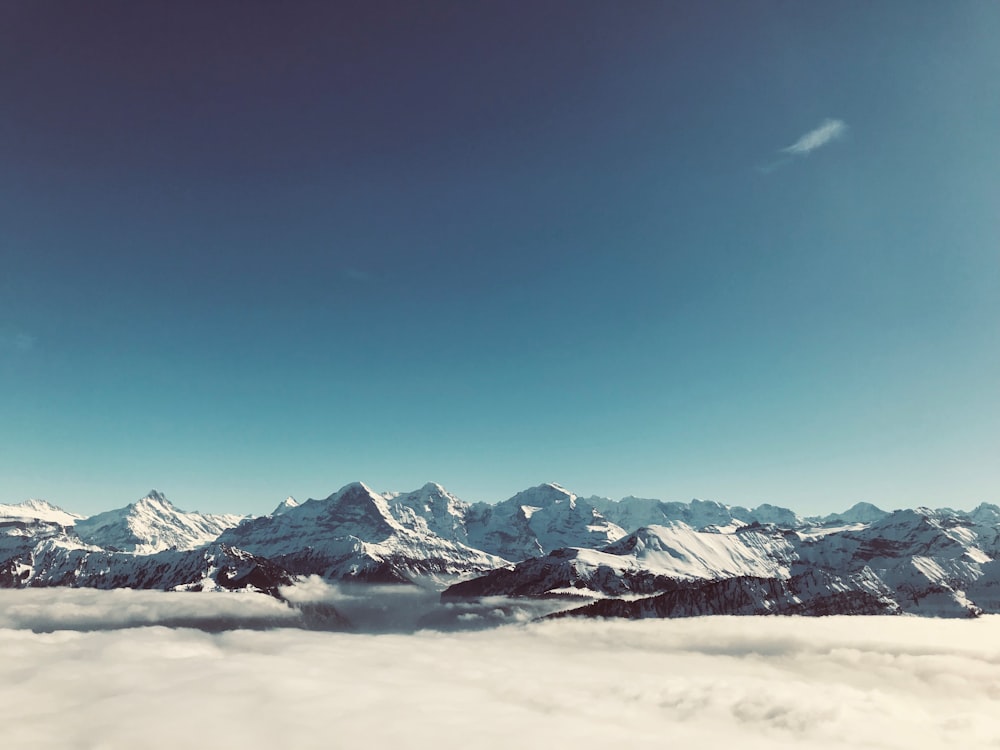 landscape photography of snow mountain