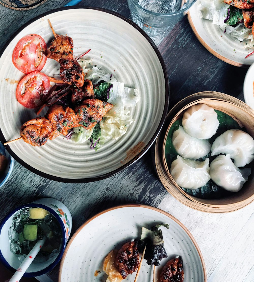 two grilled meats on plate