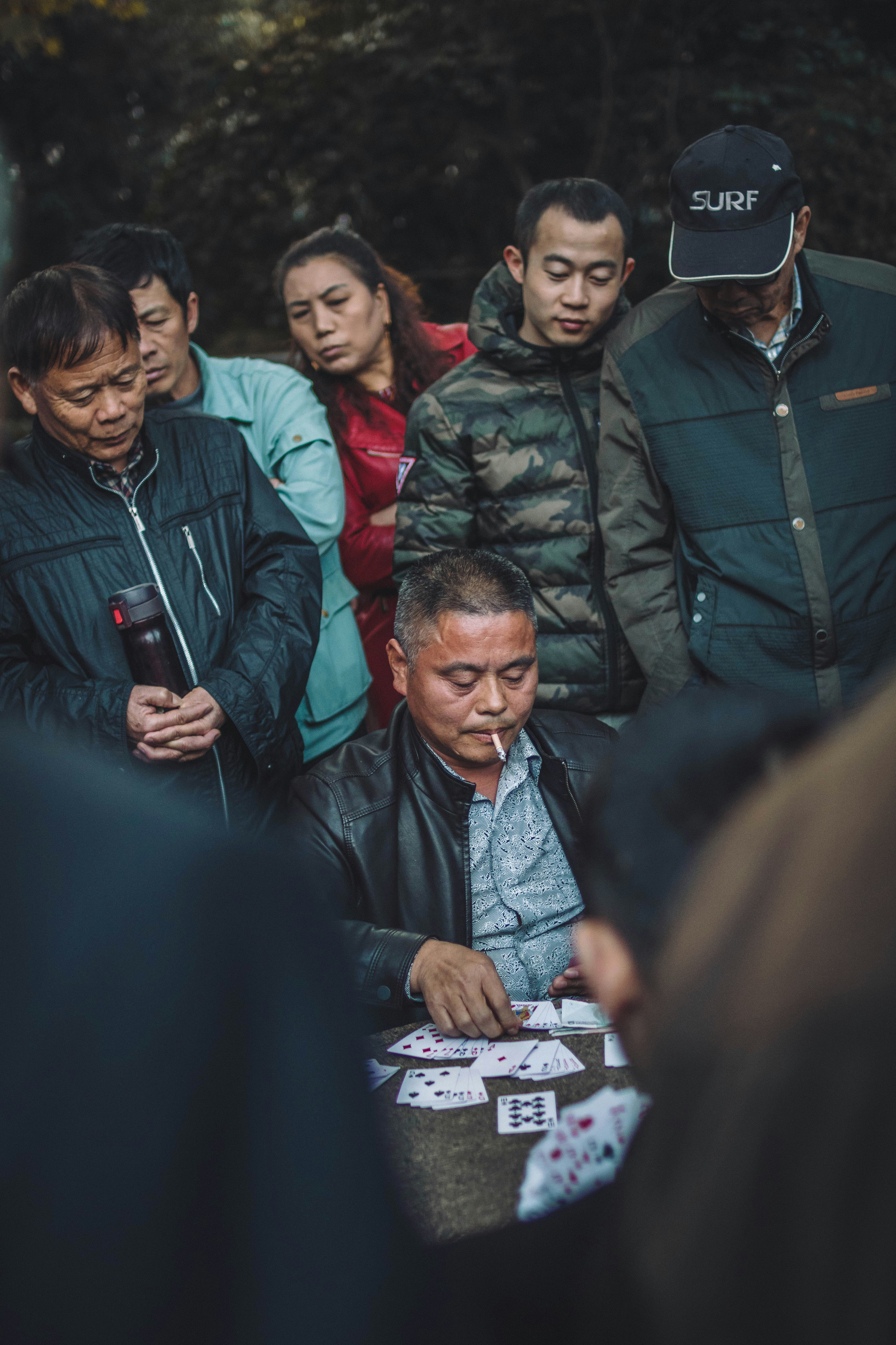 Cards game in Shanghai