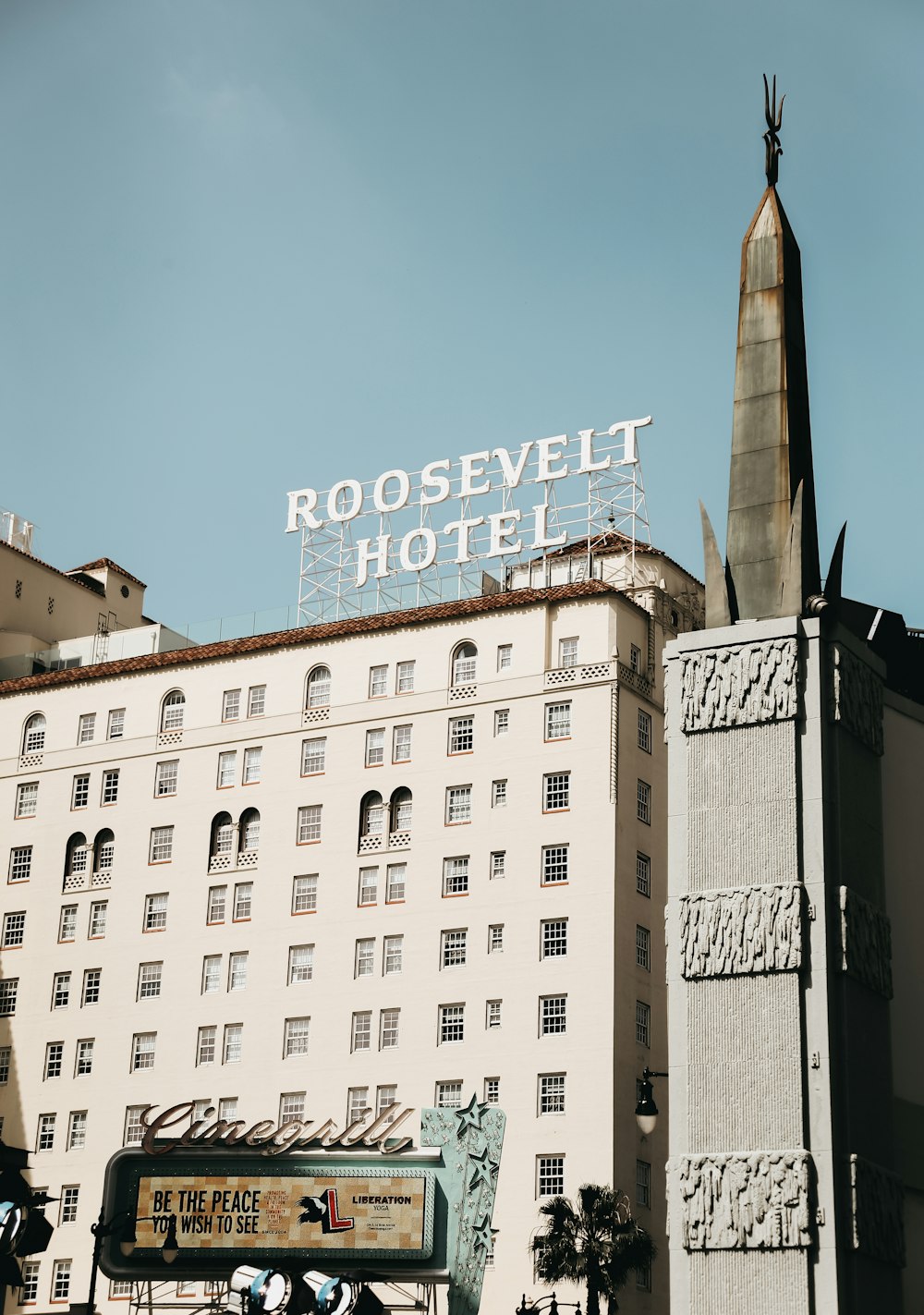 Signalétique de l’hôtel Roosevelt