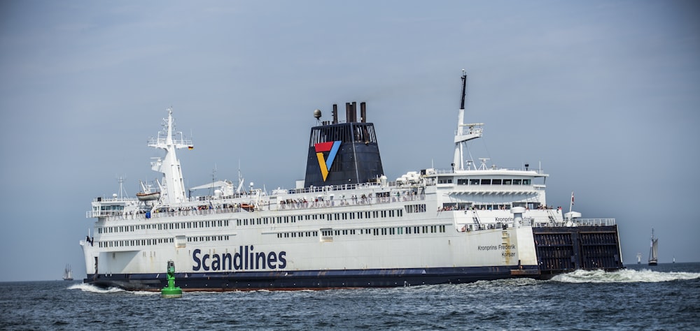 white and black cruise ship on body of water during daytime