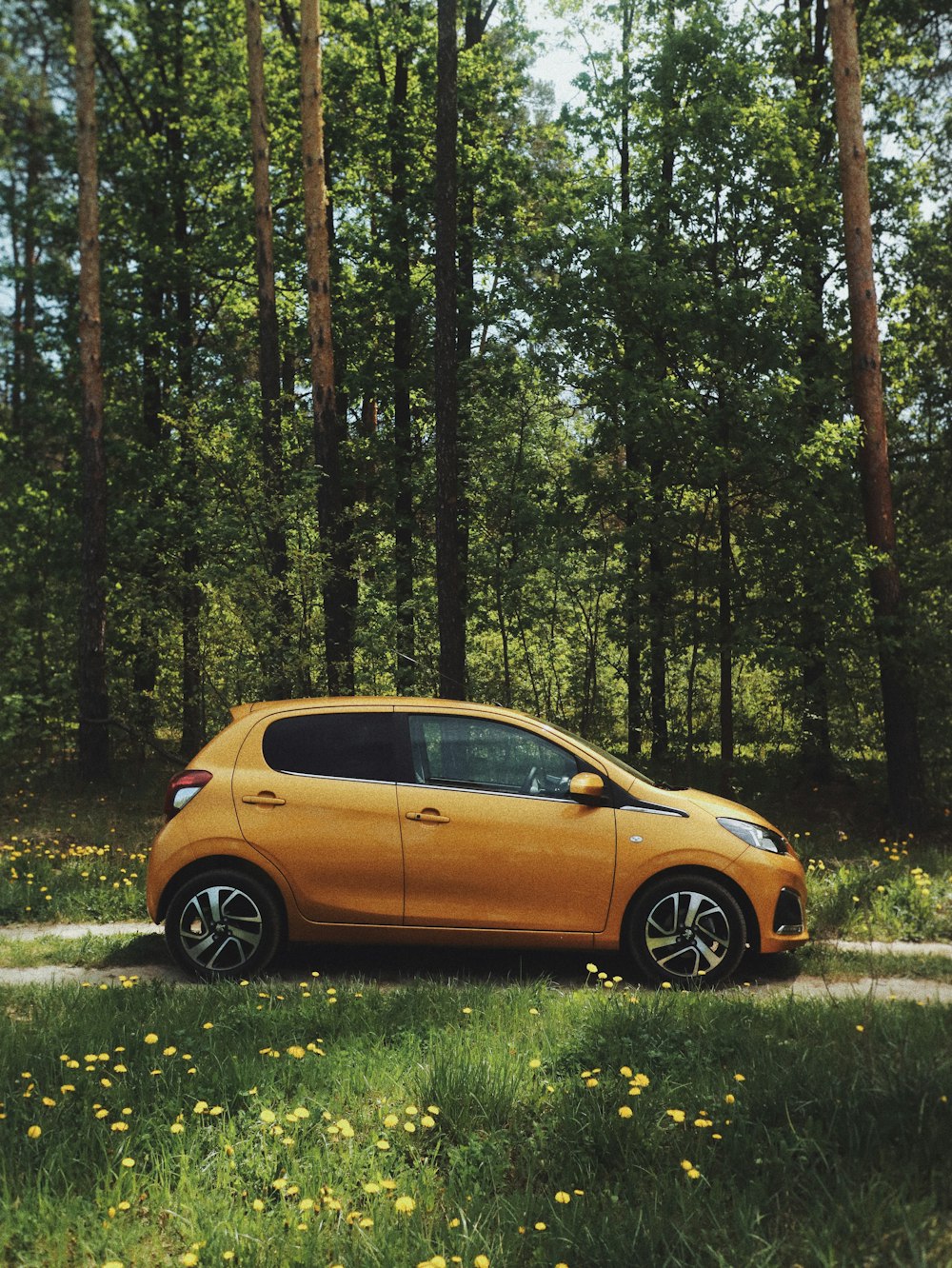 orange 5-door hatchback