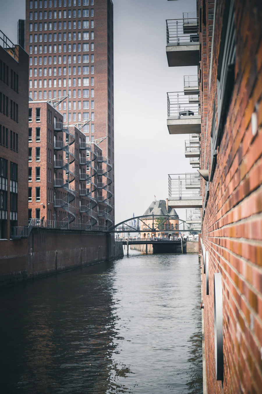 The Speicherstadt canals, Hamburg