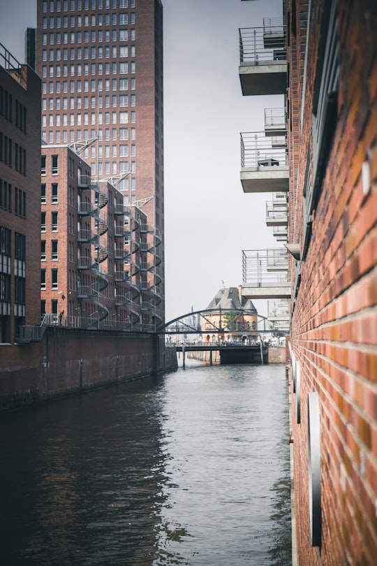 body of water beside building in Speicherstadt Germany