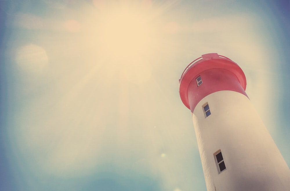 bottom view of lighthouse