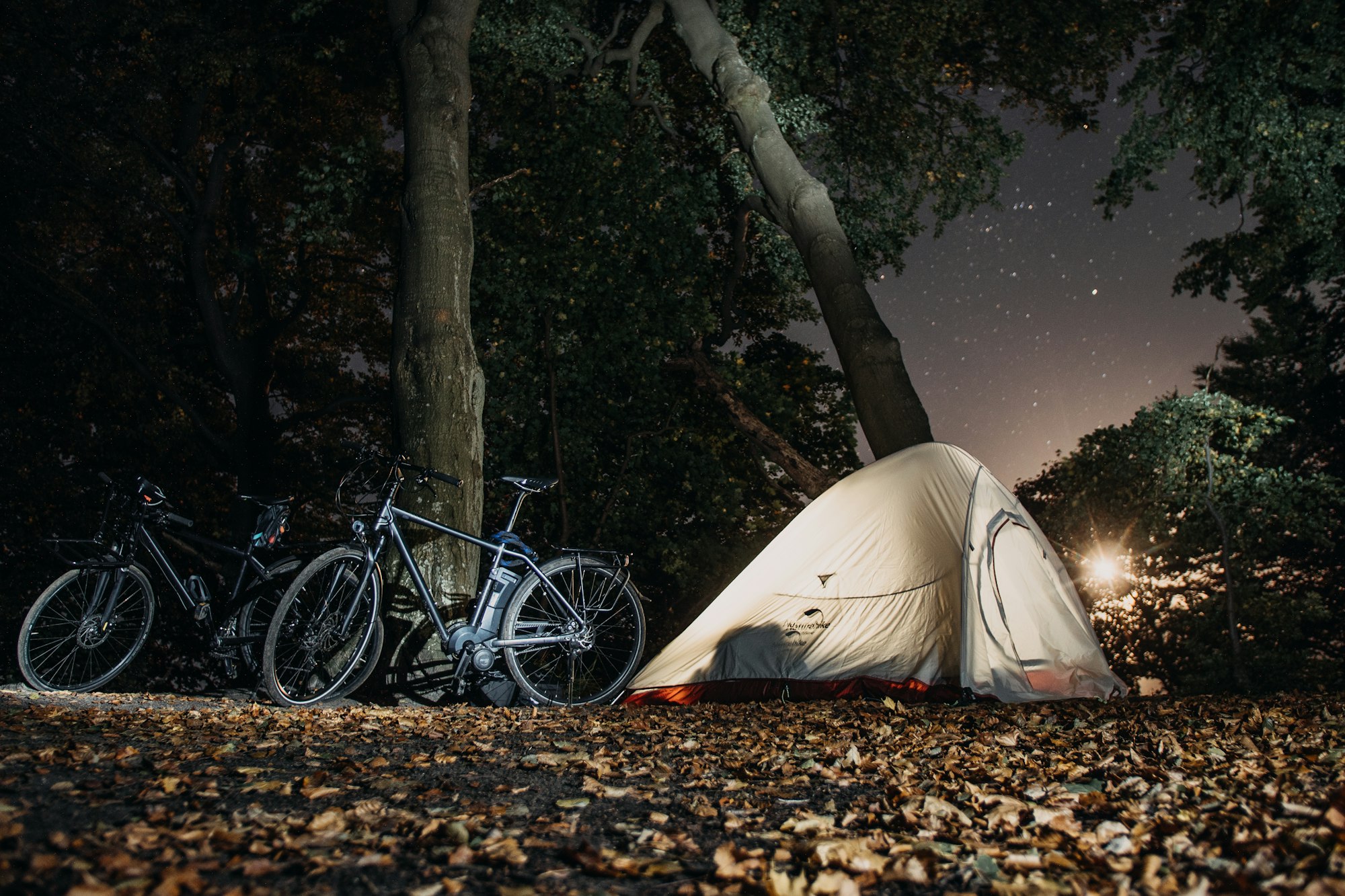 Overnight bike camping tips