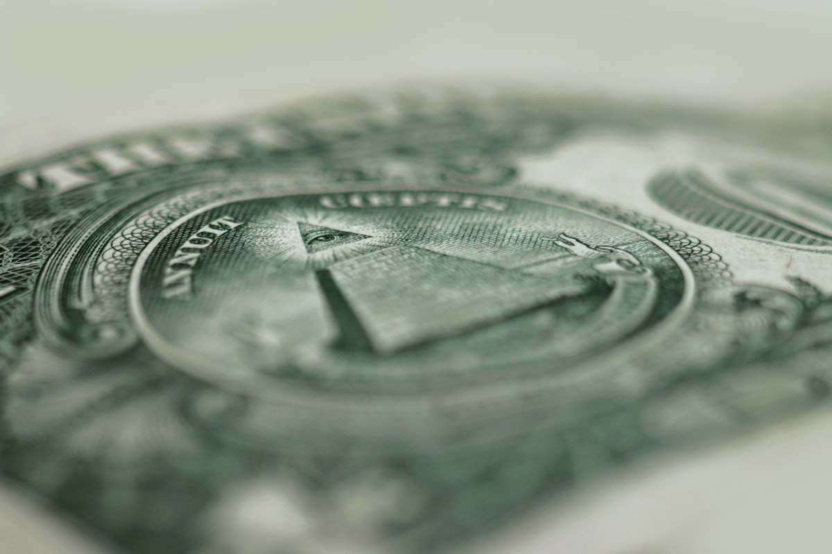 Close-up of a US dollar banknote representing Treasury market dynamics