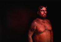 man wearing demon costume