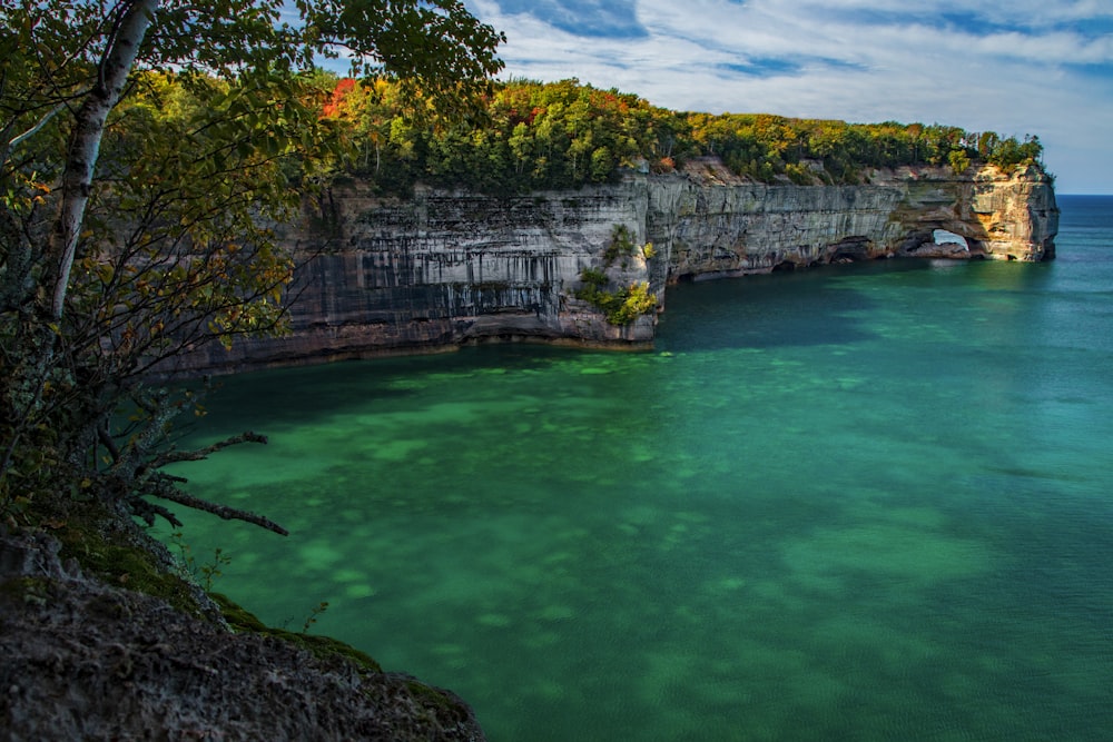 Scenic views at Pictures Rocks National Lakeshore, Michigan 