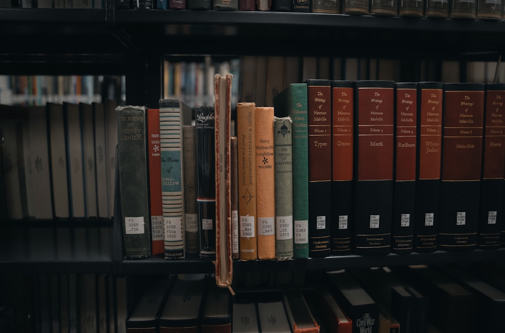 books in shelves