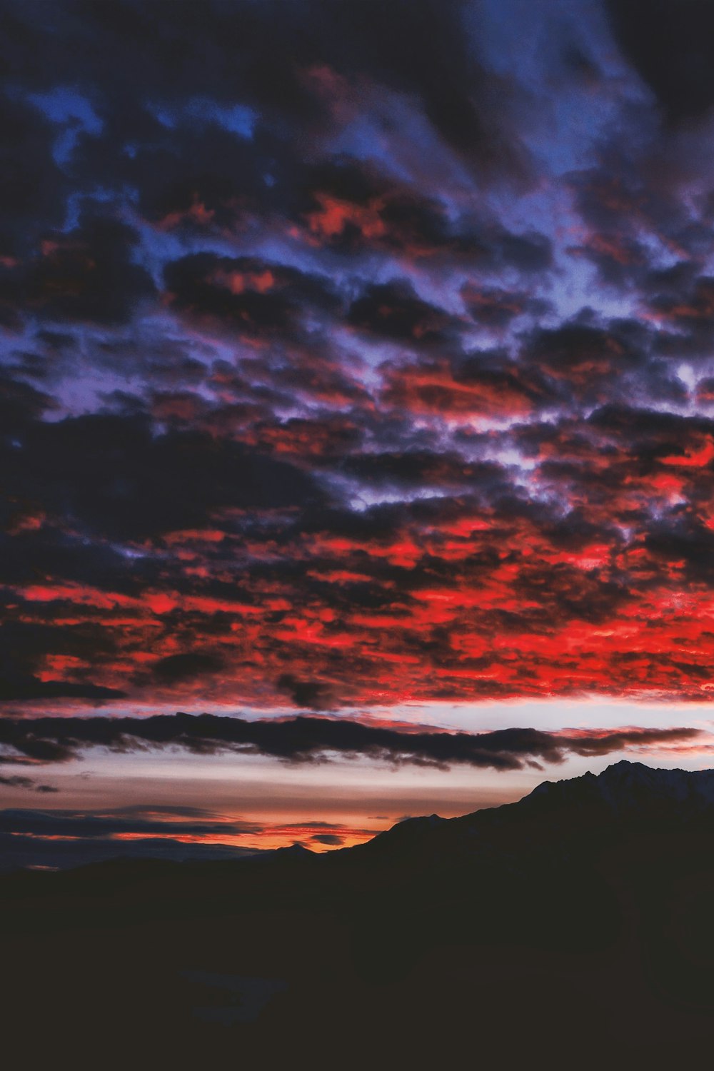 red and purple clouds