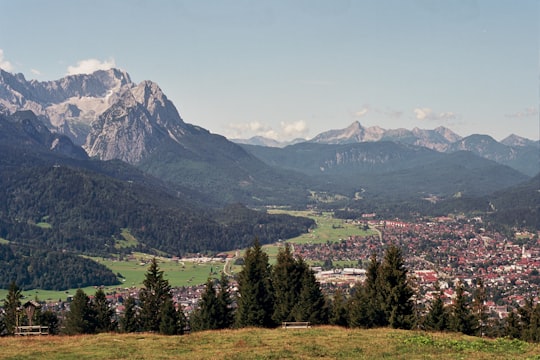 green and white mountains at daytime in Wank Germany