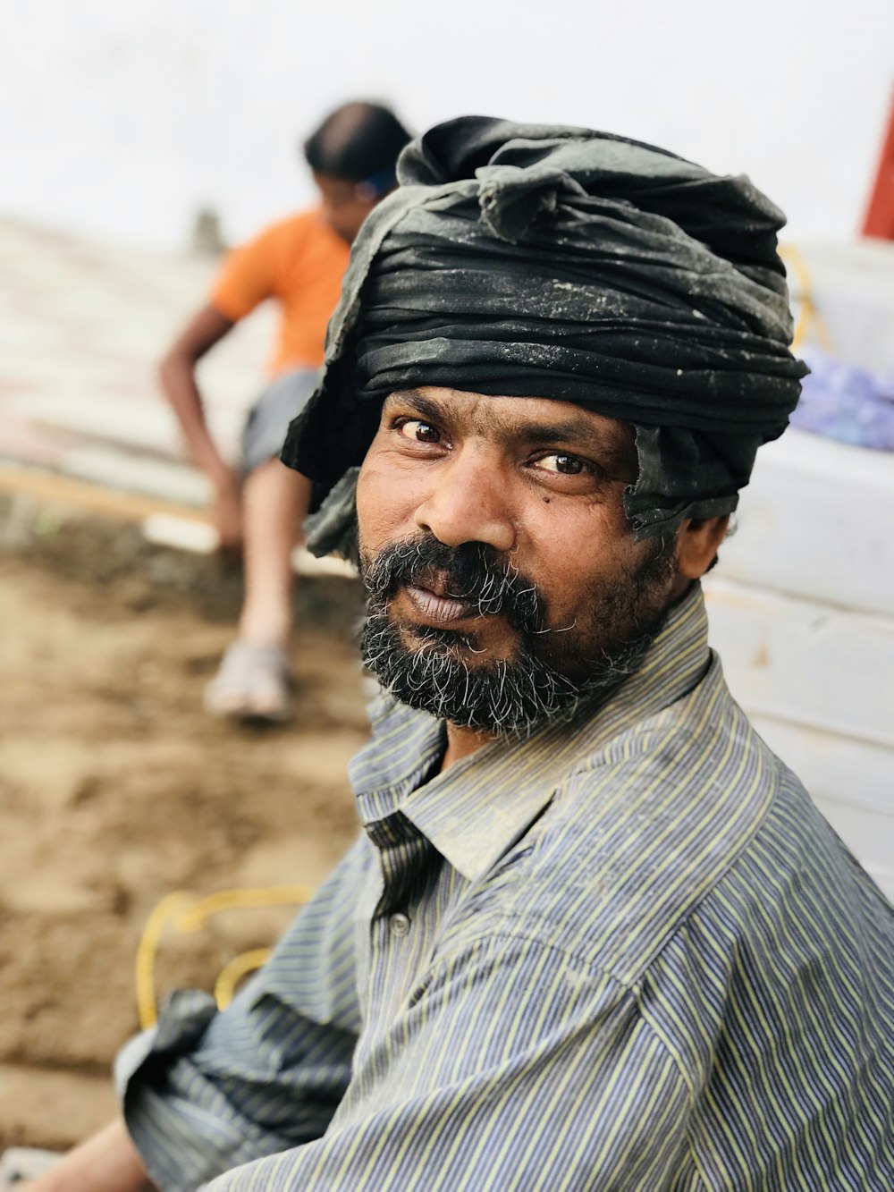 Man in grey and white striped shirt photo – Free India Image on ...