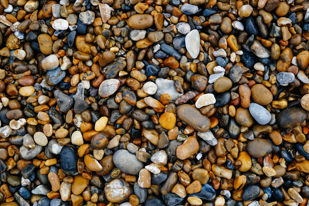 assorted stone fragments