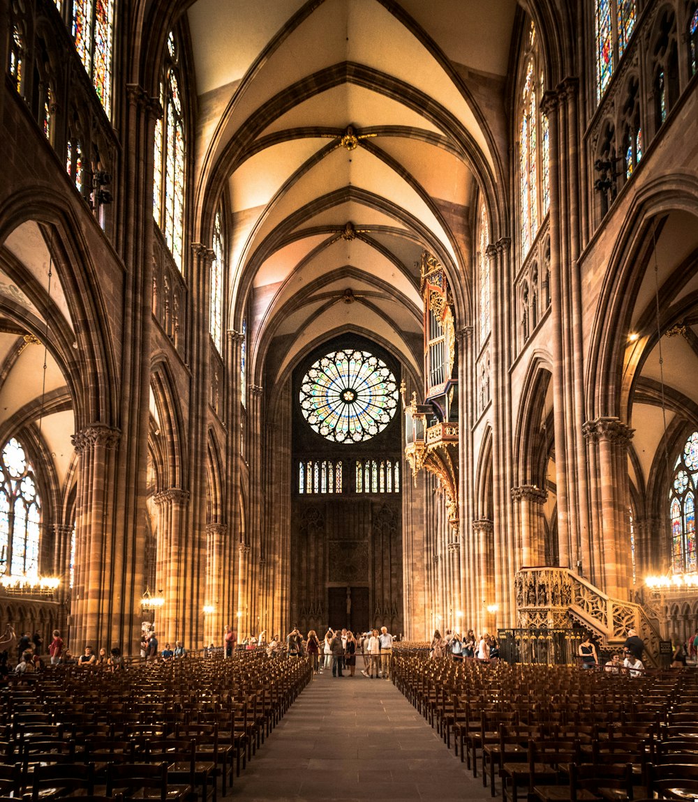 person inside cathedral