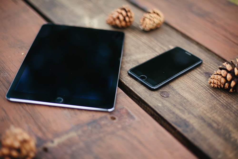 iPad and iPhone on table