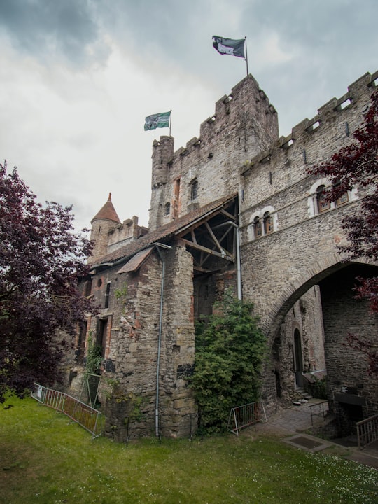 gray concrete castle in Ghent Belgium