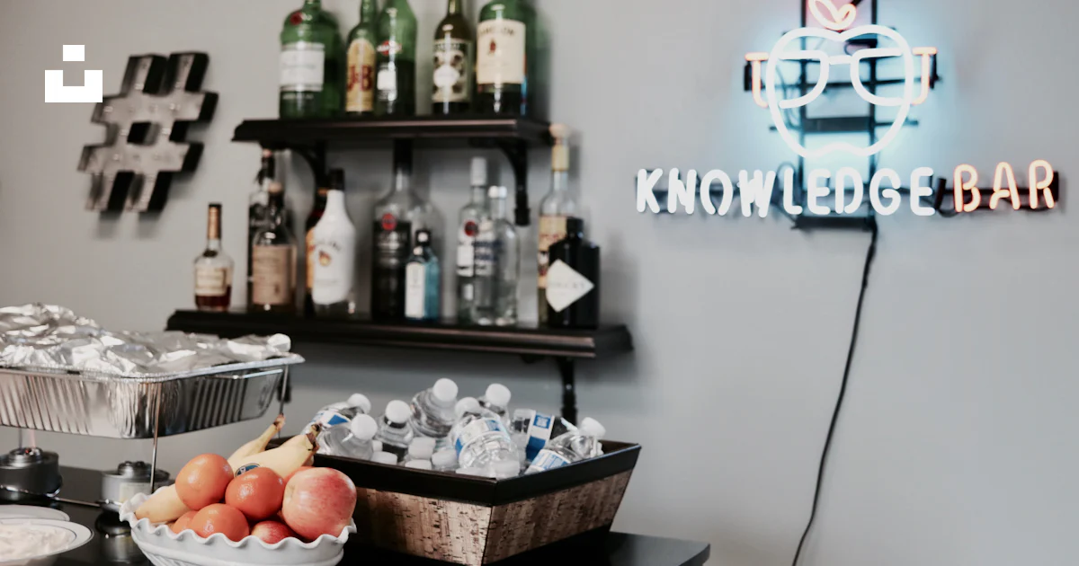 Lighted knowledge bar neon light signage photo – Free Grey Image on ...