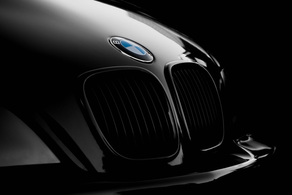 black BMW front end