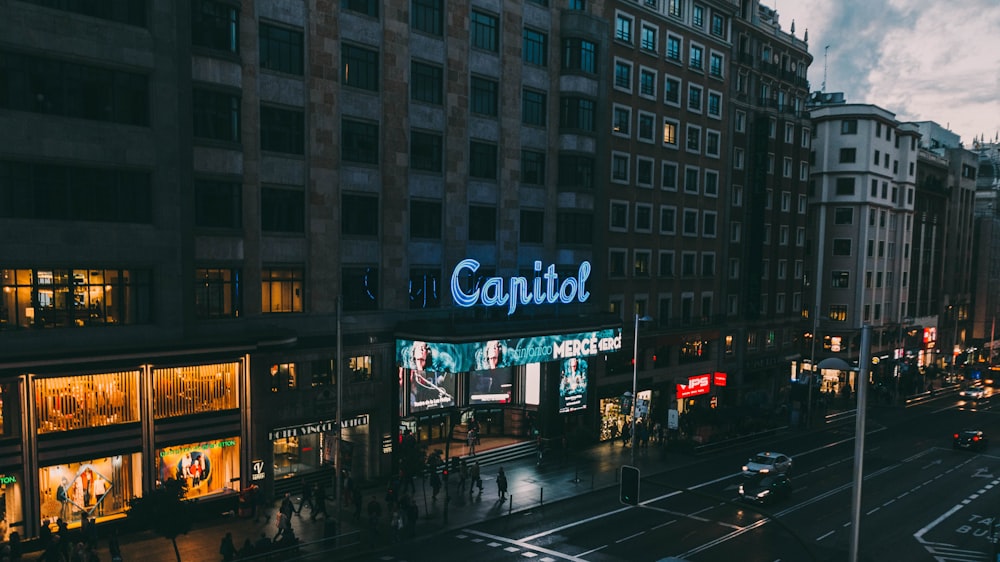 Photographie aérienne du magasin Capitol