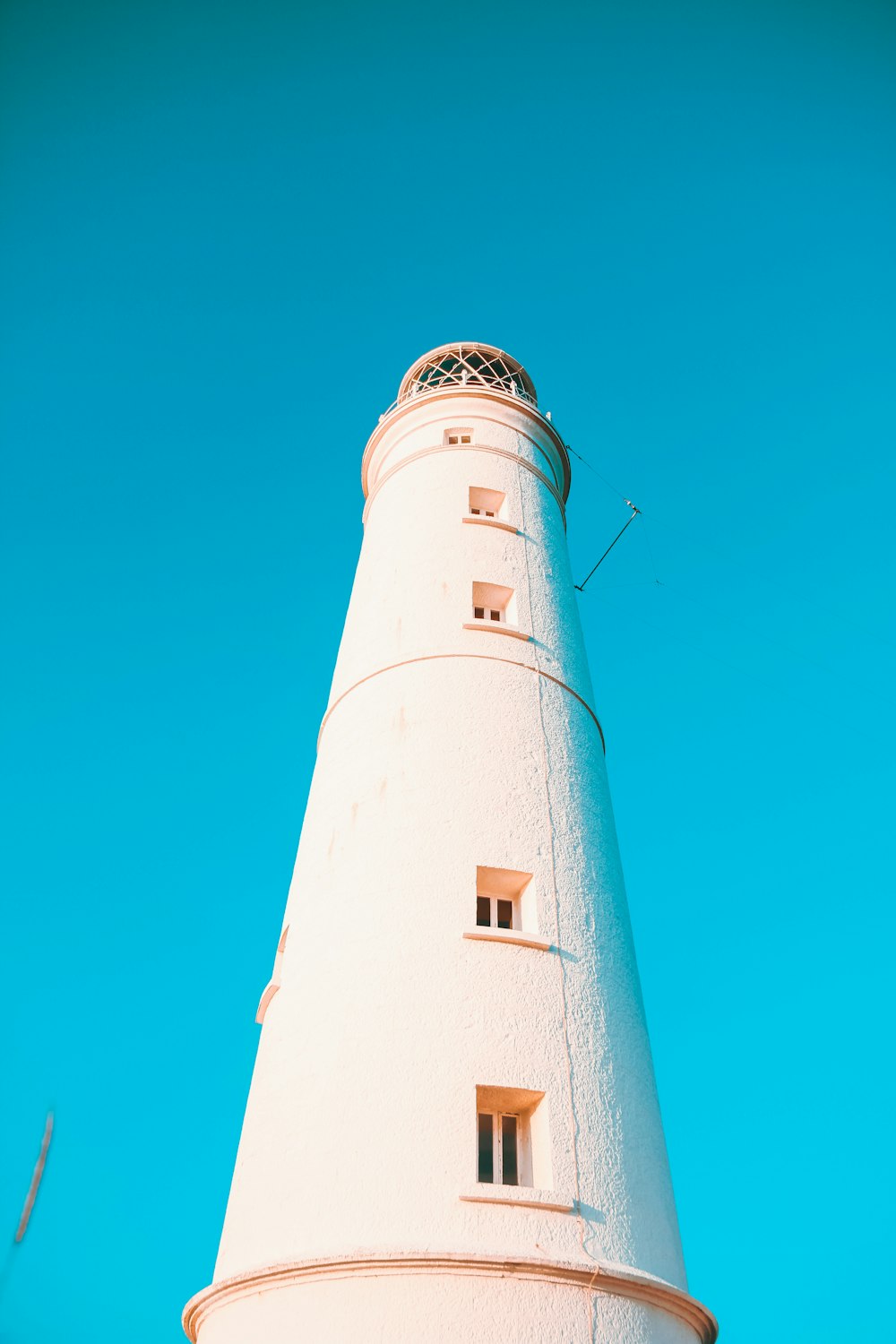 low-angle view of concrete tower