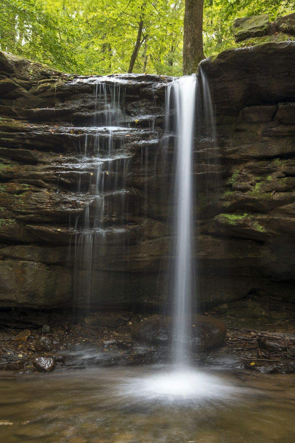 waterfalls during daytime