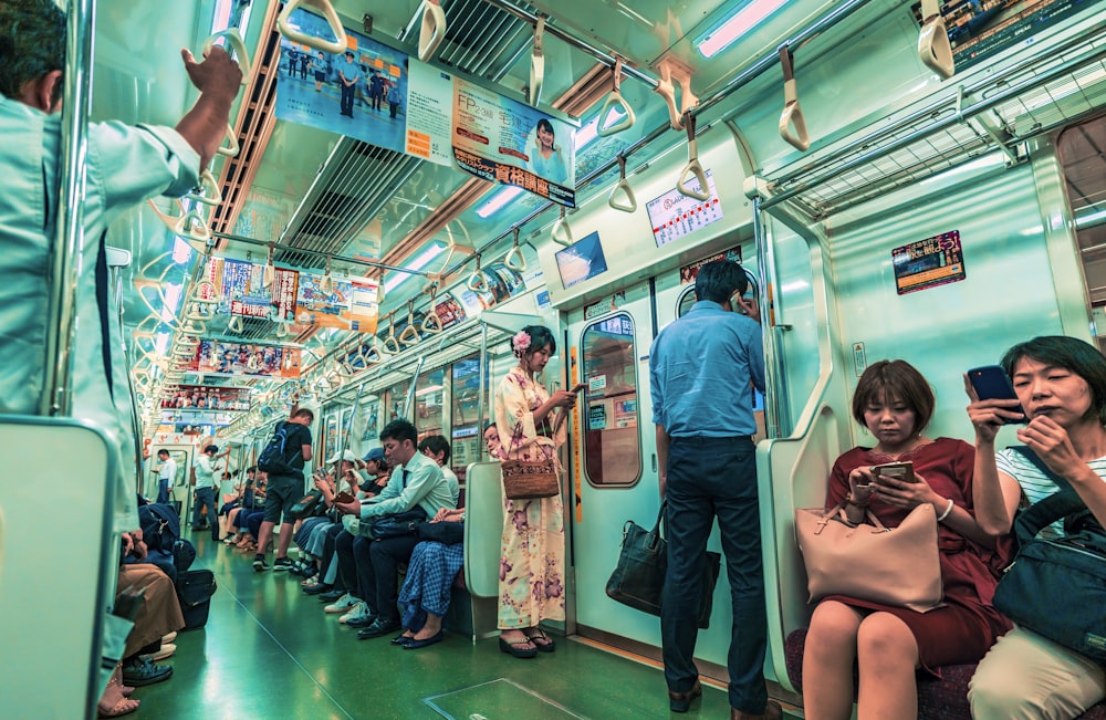 people inside train