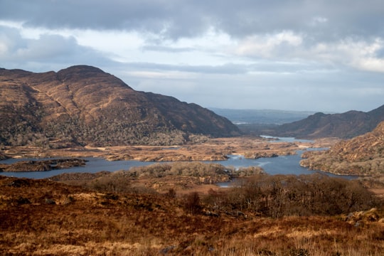 high-angle photography of river surrounded by mountains in Killarney National Park Ireland