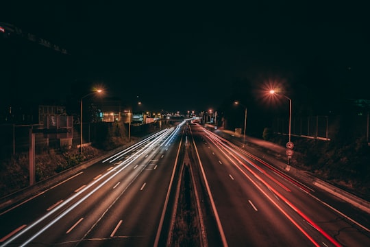 time lapse photography of road in Lormont France