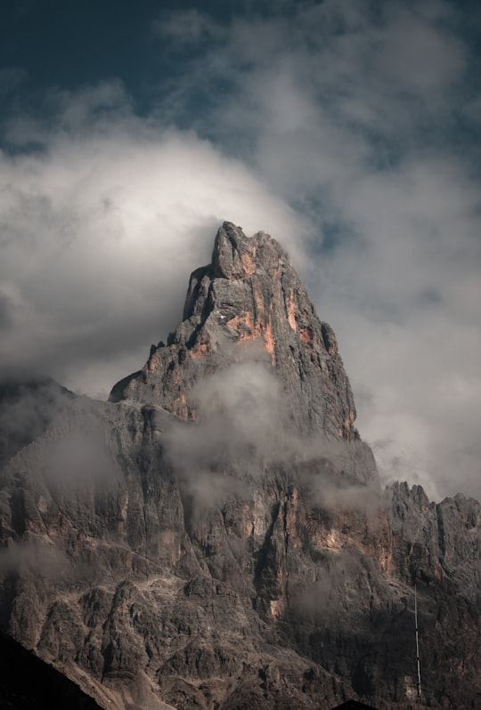 gray concrete mountain in Rolle Pass Italy