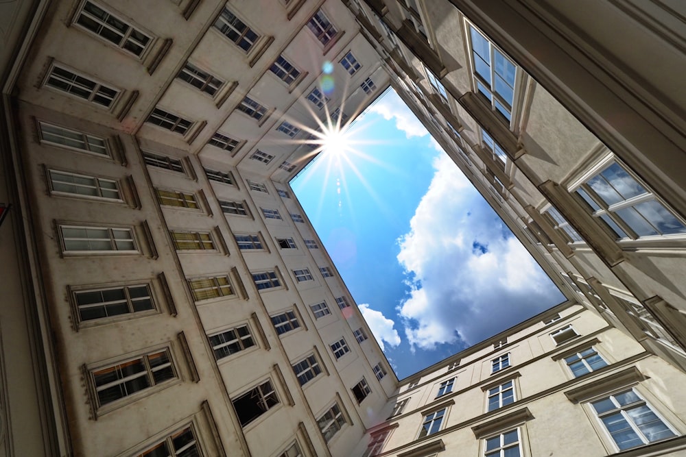 low angle view of high-rise building