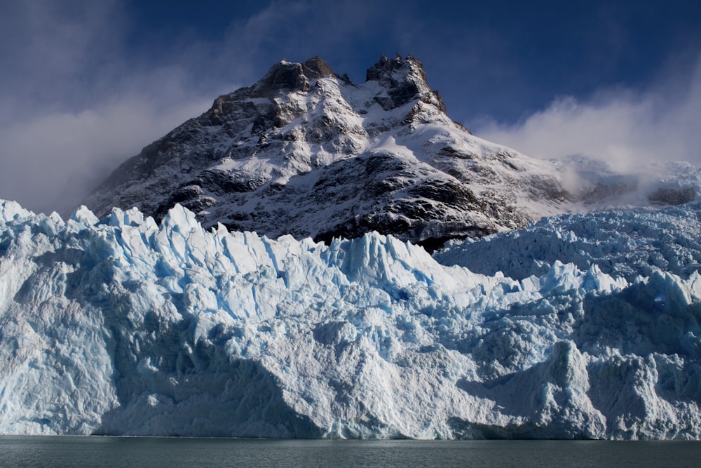 white glacier