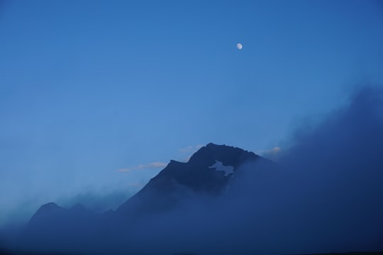 green mountain and clouds in Tyrnyauz Russia