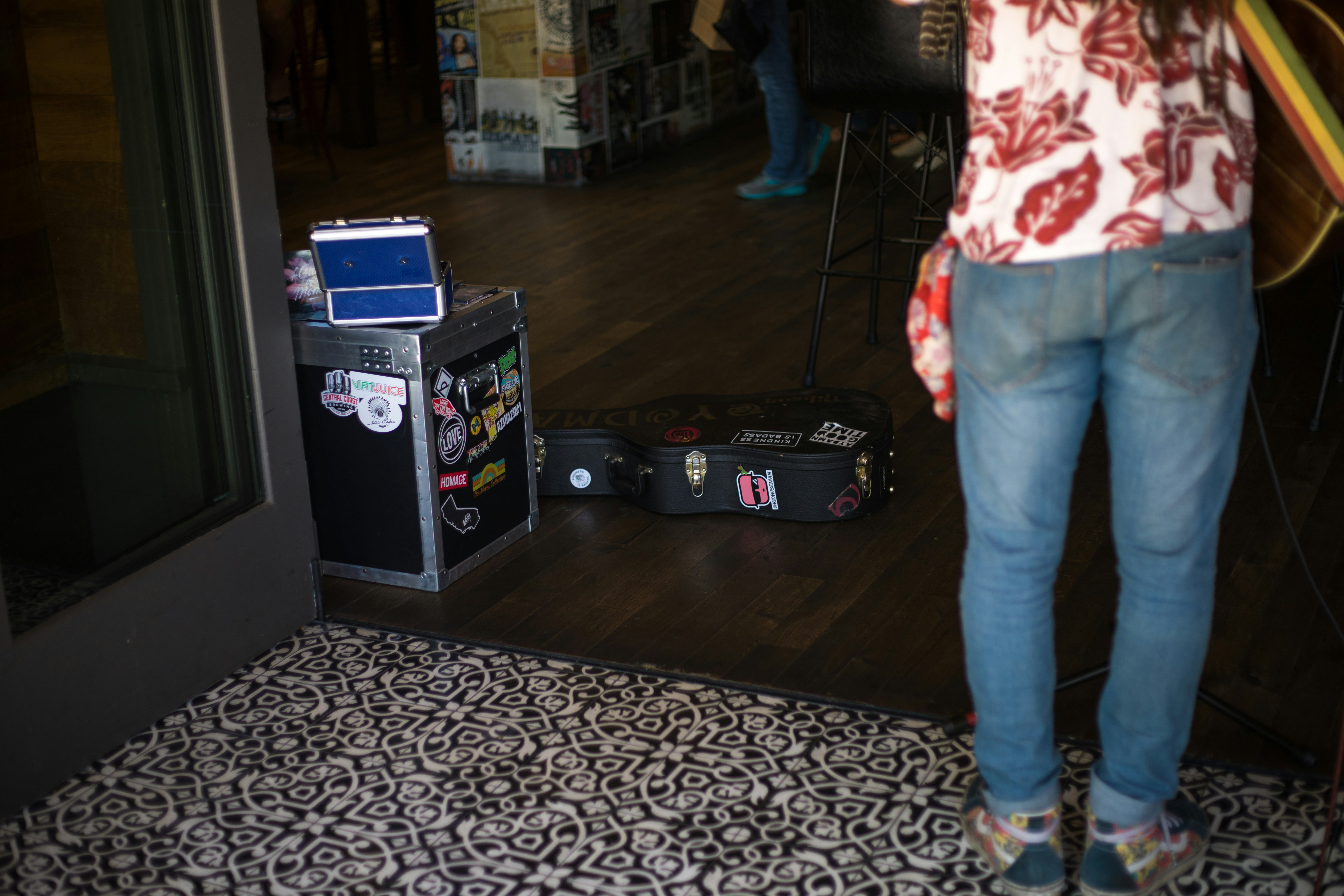 Interior of a Chevy Bolt showing digital dashboard and central touchscreen