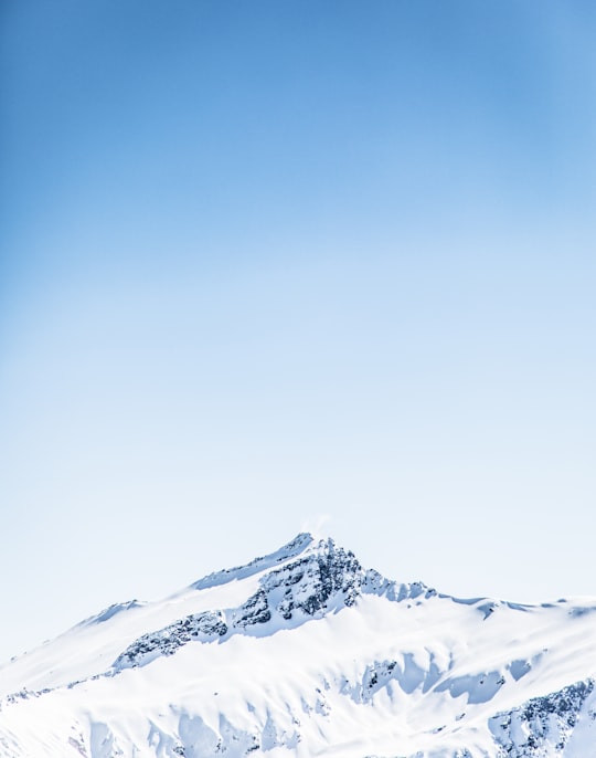 mountain covered with snow in Mount Aspiring National Park New Zealand