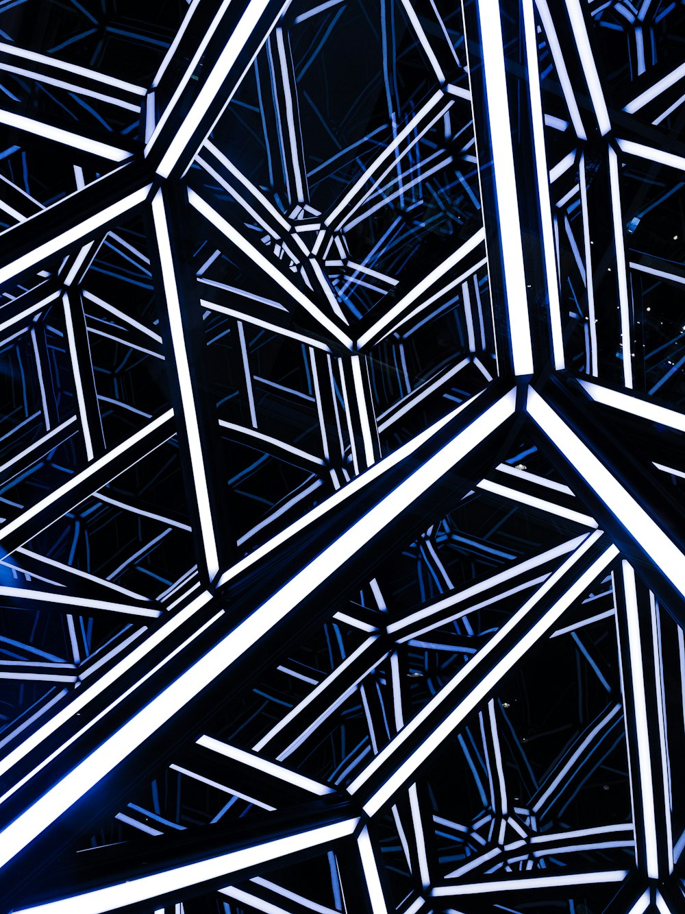 blue and white digital wallpaper