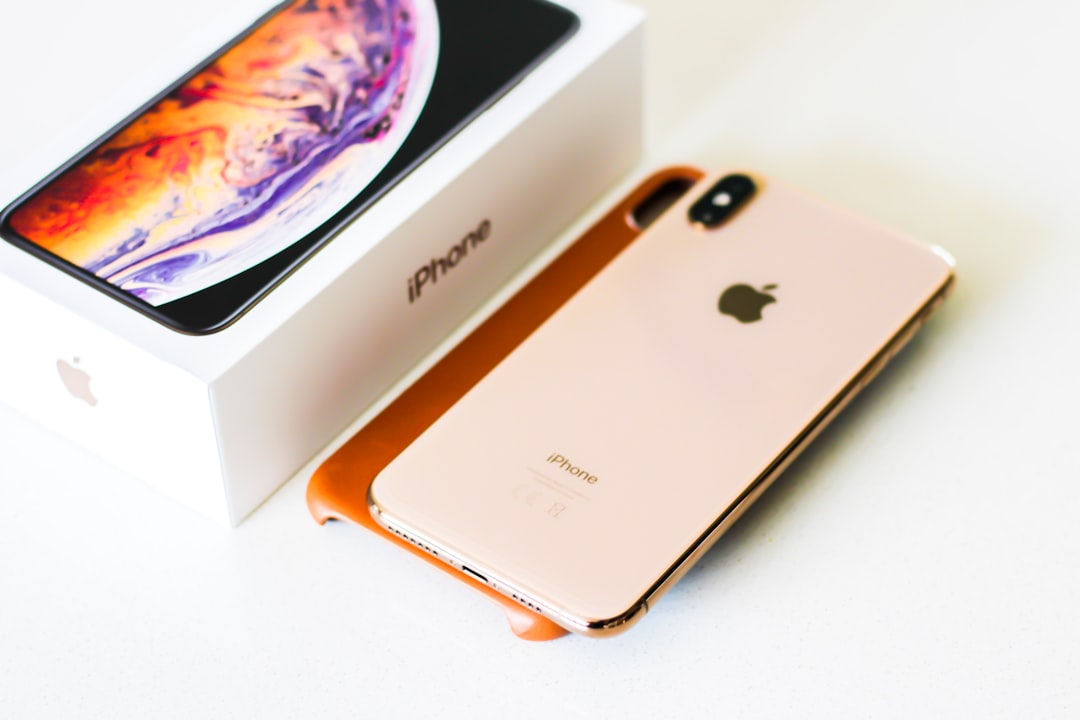 gold iPhone X with box