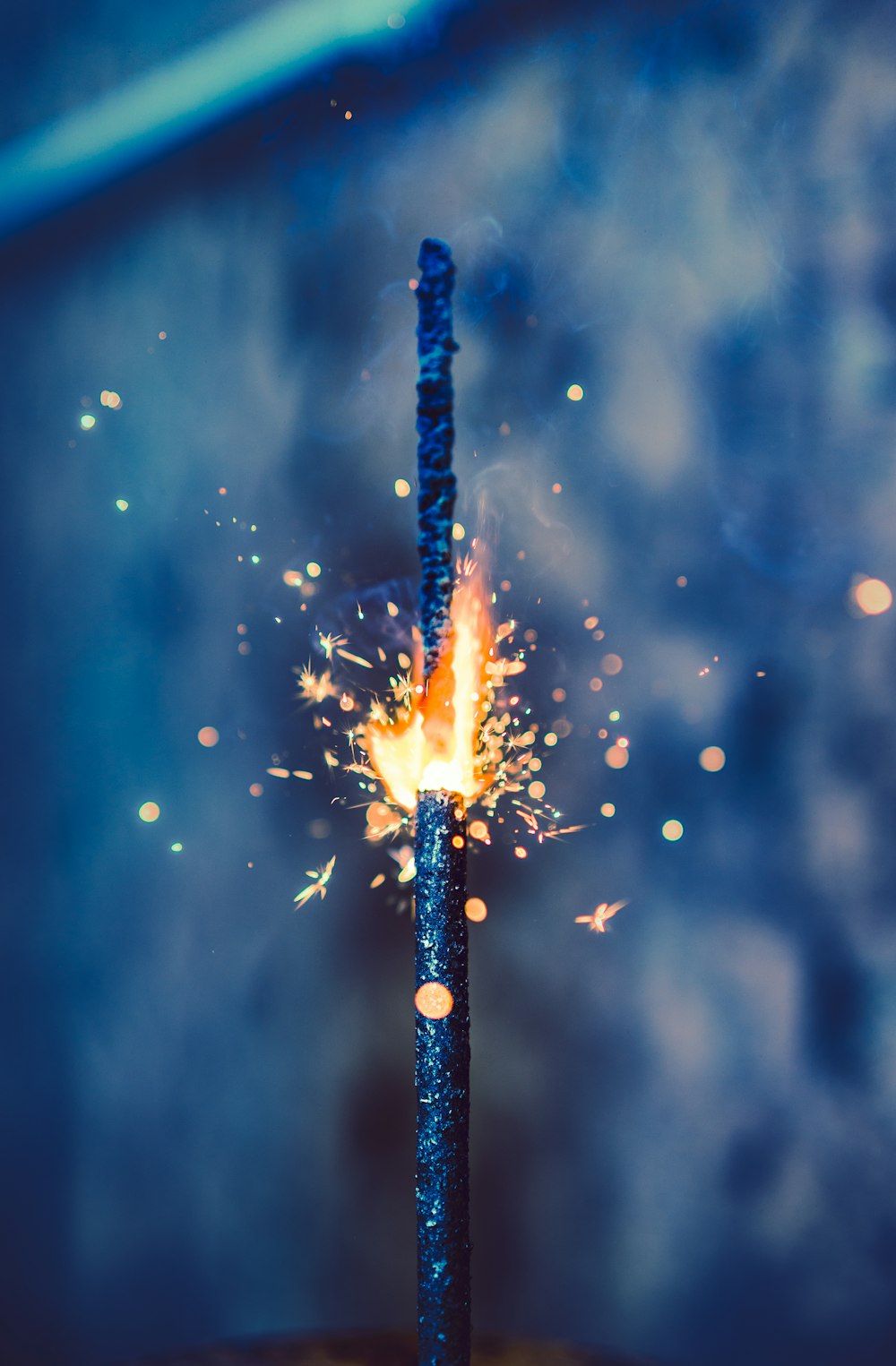 lighted sparkler