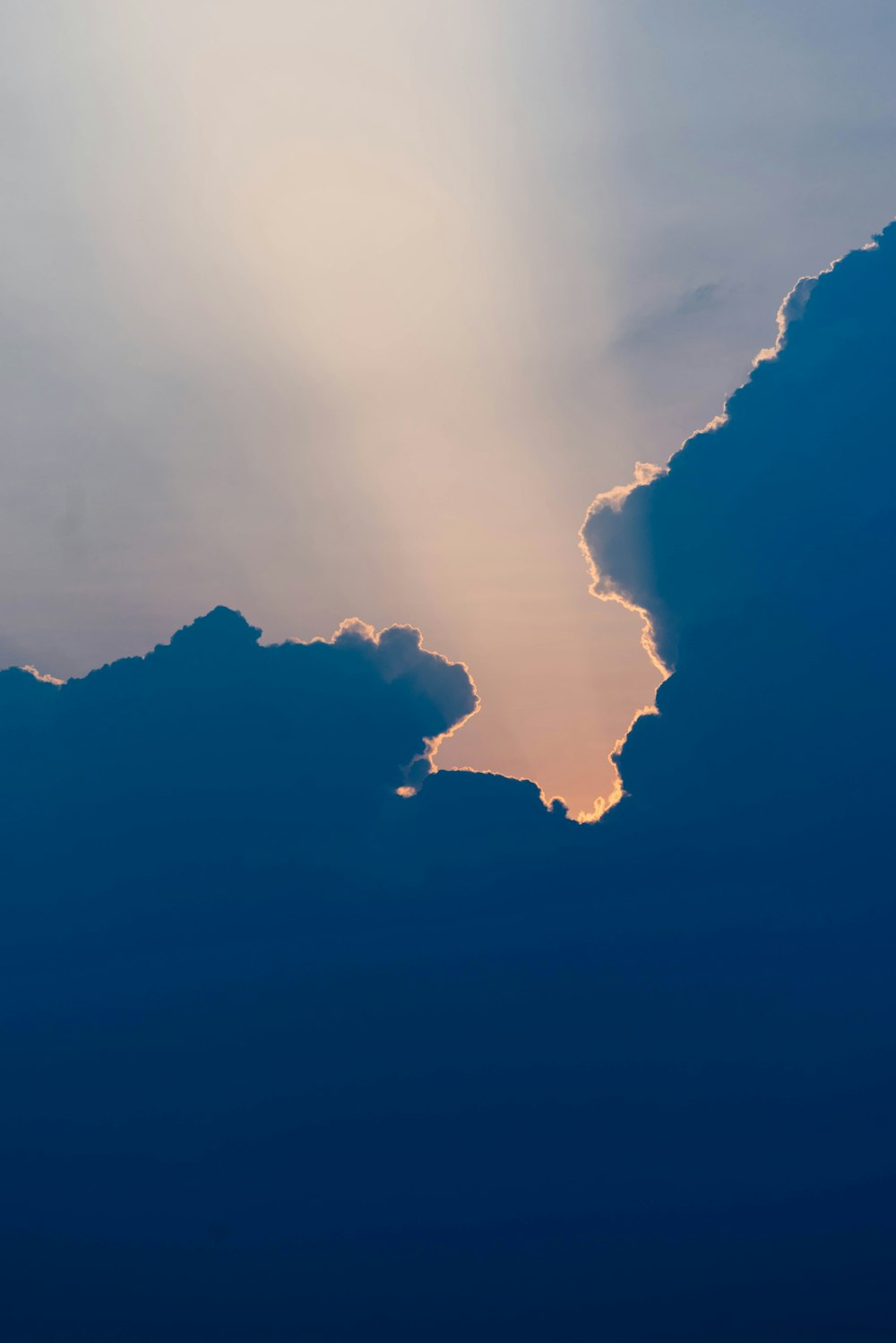 silhouette photography of clouds